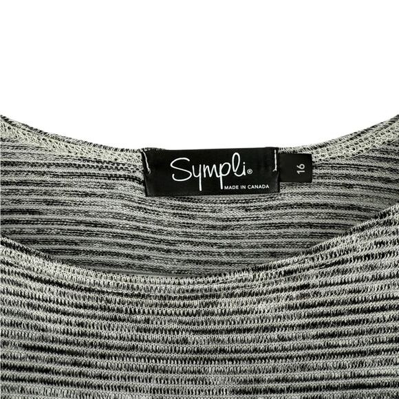 Sympli Gray Tank Style Tunic Top Women’s Size 16 Lagenlook Summer - Picture 2 of 5